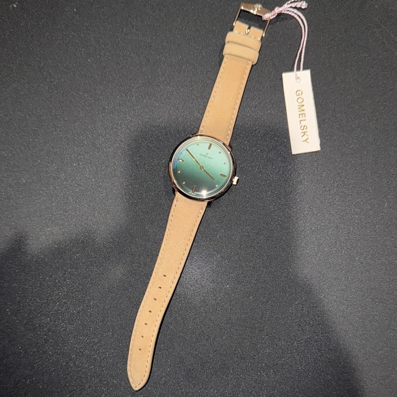 Gomelsky Teal and Tan Leather Watch by Shinola - Picture 1 of 16